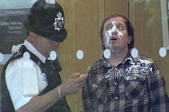 Covered in foam ... comedian Jonnie Marbles.