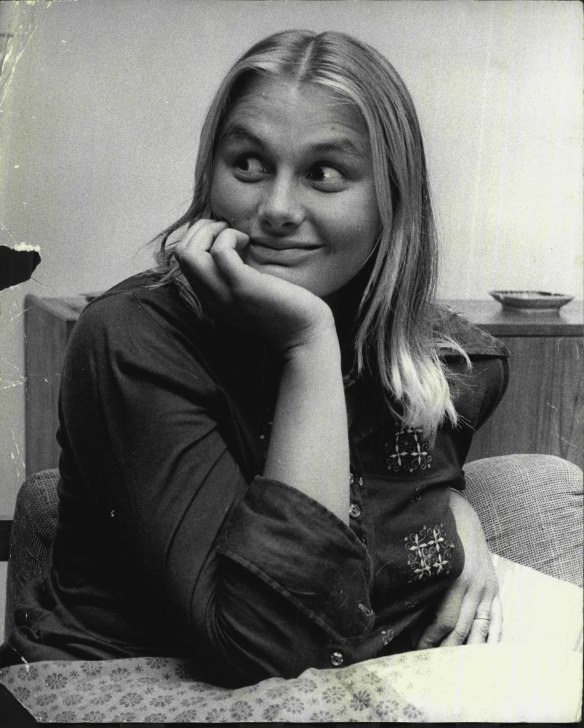 Shane Gould in May 1975, aged 18 and already retired and married.