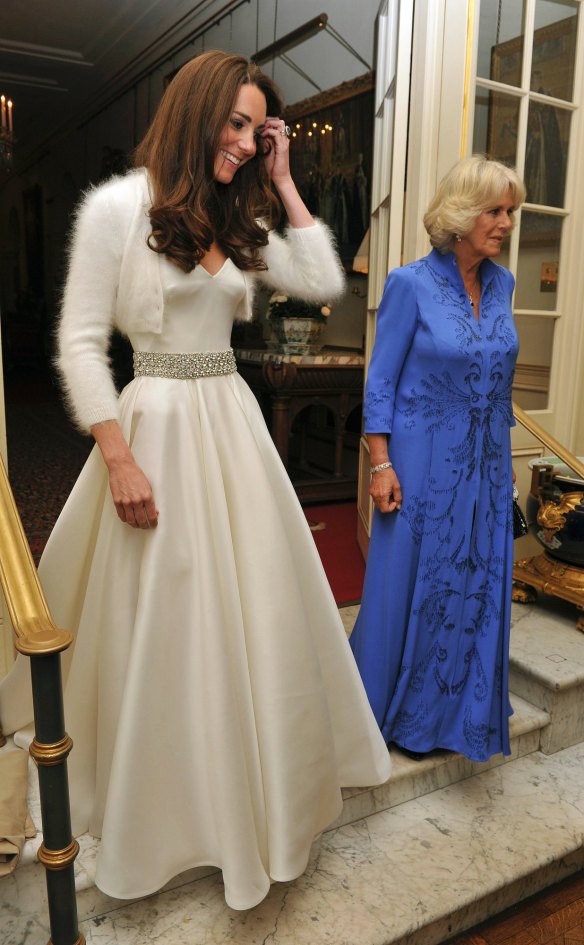 Kate, the Duchess of Cambridge, changed into a different dress for her wedding reception to Prince William in 2011.