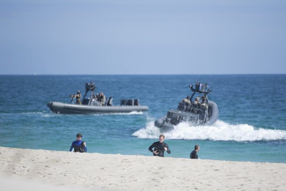 Prince Harry with Special Air Service Regiment soldiers in Perth.