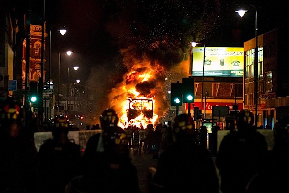 Riot grips London