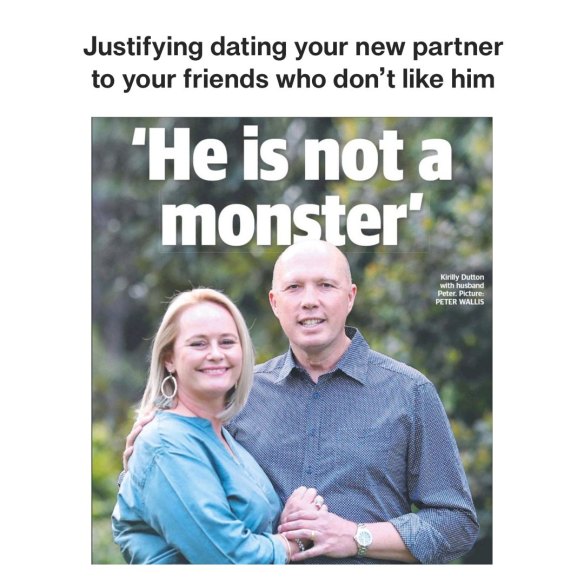 A five-year-old newspaper story about Kirilly and Peter Dutton has been used in a Labor attack ad. 