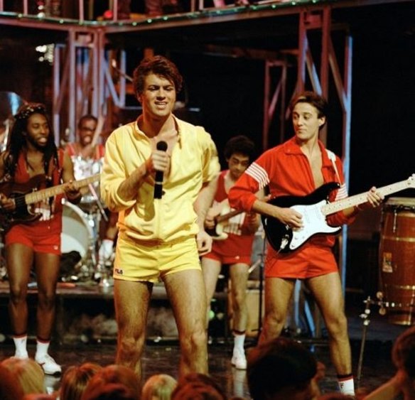 Short-shorts became a Wham! staple during the 1980s and thus Michael's hyper-sexualised masculinity began to shine.