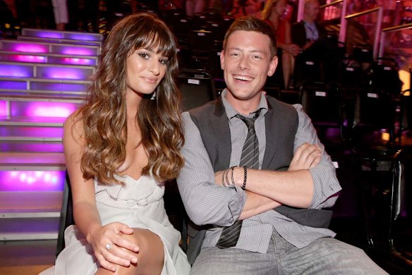 Lea Michele and Cory Monteith at the 2012 Do Something Awards in August.