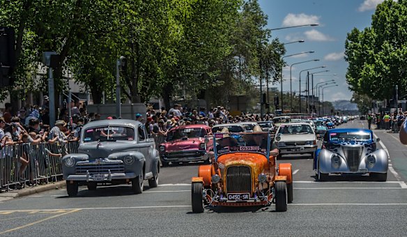 The annual Street Machine Summernats City Cruise is the once a year spectacle that stops the nation’s capital, as hundreds of glistening automotive masterpieces rumble down Northbourne Avenue to the delight of thousands of onlookers.