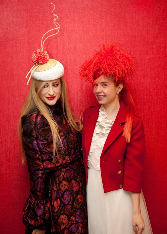 From Left: Estelle Michaelides and Lady Petrova at the External Headonist launch at The Cullen. September 16, 2015.