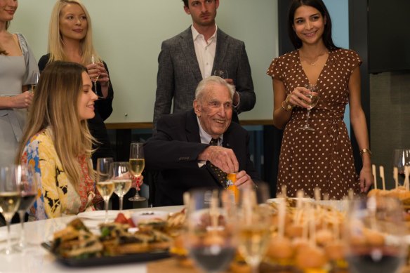 Bill Waterhouse (centre) has died at the age of 97.