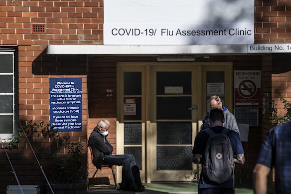 Coronavirus Assessment Clinic, Prince of Wales Hospital. March 18, 2020