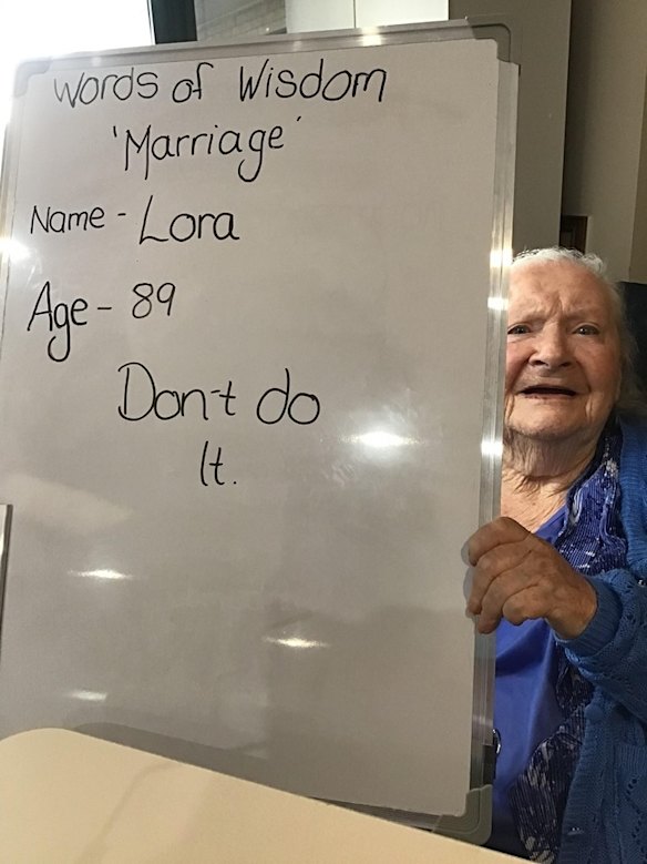 The residents of Waratah Lodge, an aged care home in Orbost in Victoria's east.