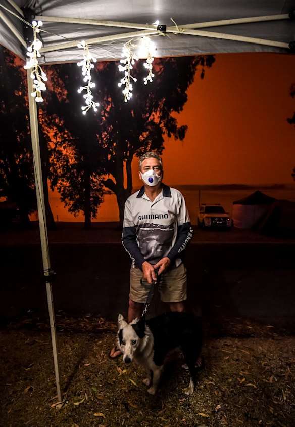 Bill Joughin and his dog Marley.