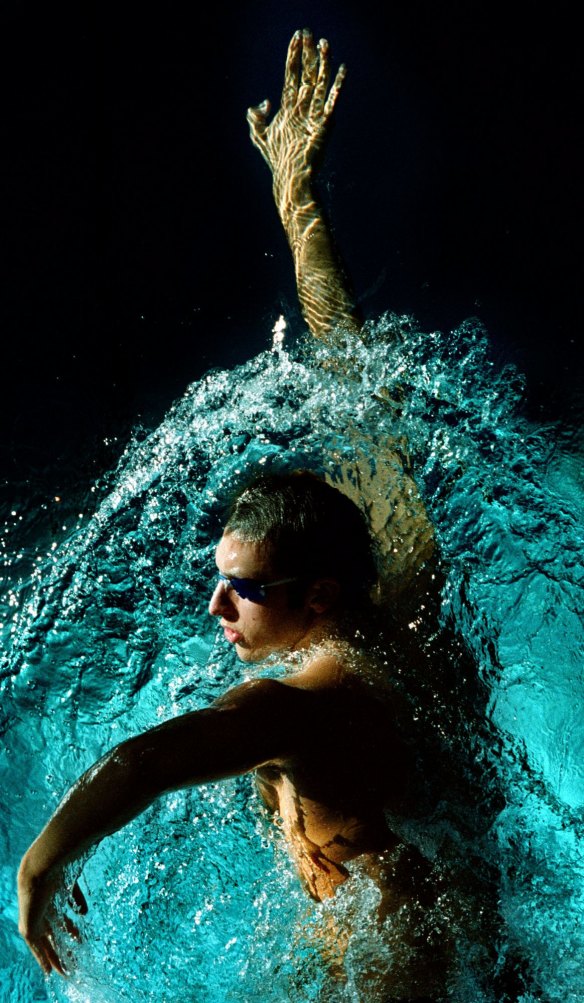 Ian Thorpe during a training session.