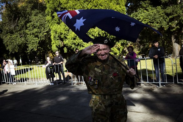 Around 4000 people took part in the ANZAC Day march.