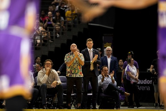 Chairman and Owner of the Sydney Kings Basketball Team Paul Smith during a game between Sydney Kings and Melbourne United NBL at Qudos Bank Arena in Sydney.