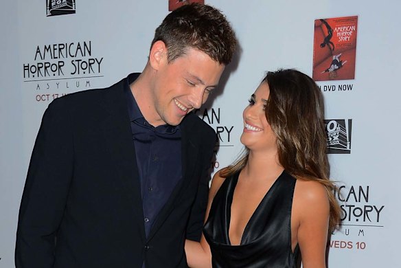 Monteith and Lea Michele in October 2012.
