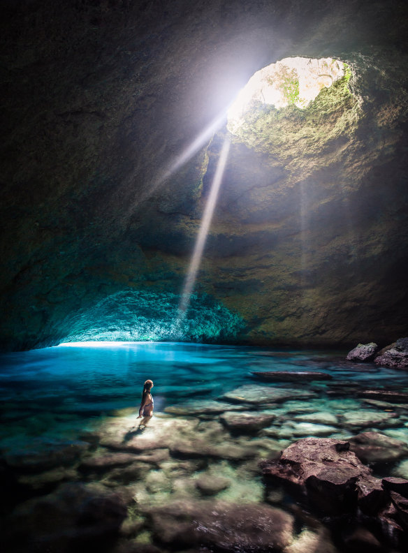 Many fly-in, fly-out visitors to Tanna miss out on the stunning Blue Cave.