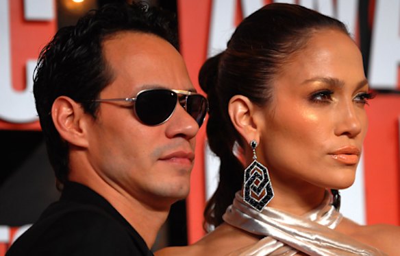 Jennifer Lopez and Marc Anthony arrive at the MTV Video Music Awards