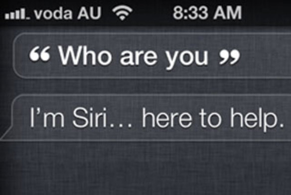 Apple's Siri virtual assistant on the iPhone 4S.