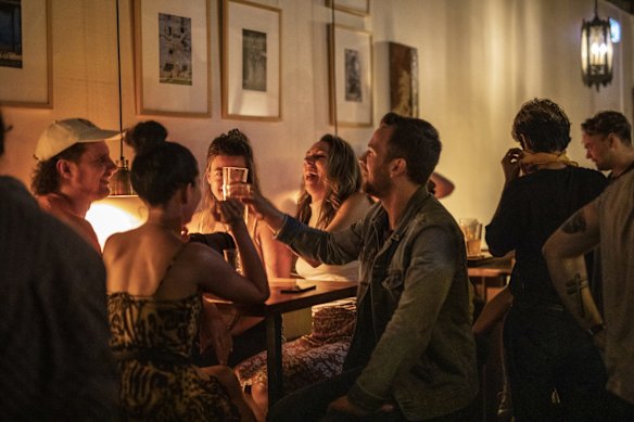 Patrons at Bitter Phew in Darlinghurst.
