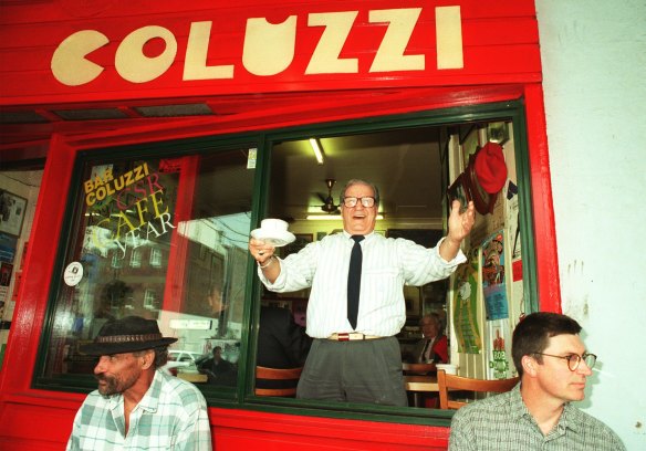 The late Luigi Coluzzi, owner of the original Bar Coluzzi in Darlinghurst.