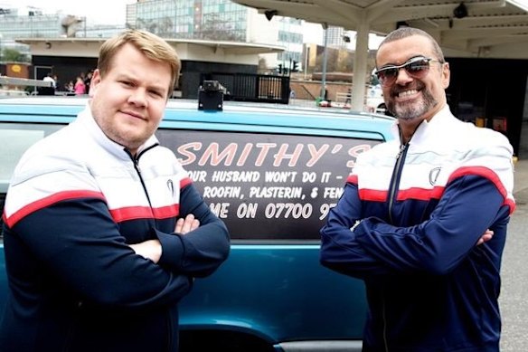 George Michael was the first person to feature on James Corden's Car Pool Karaoke... decked out in matching tracksuits of course.