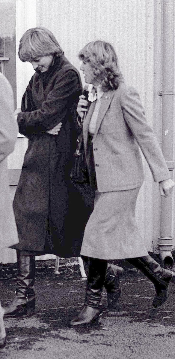 Camilla and Diana pictured together in 1980.