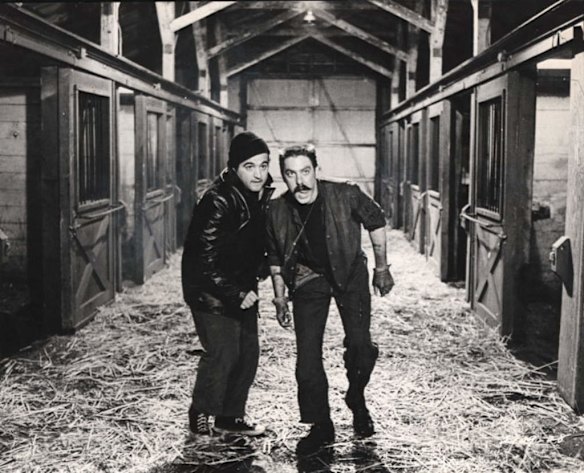 John Belushi in the Harold Ramis film <i>National Lampoon's Animal House</i>.