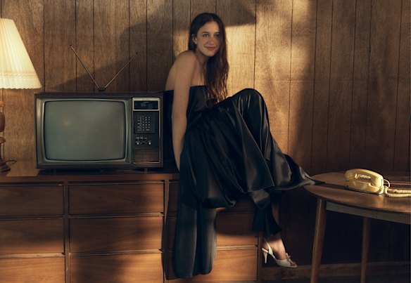 In the shoot, Sunday Rose wears clothing from the Dior pre-fall 2026 collection.