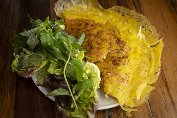 Vietnamese pancake served at Hello Auntie.
