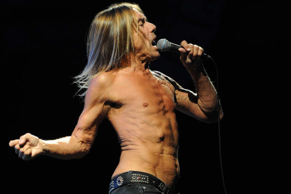 Iggy Pop and the Stooges performing at Festival Hall.