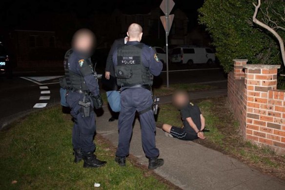 The execution of search warrants across Sydney's north-west suburbs.