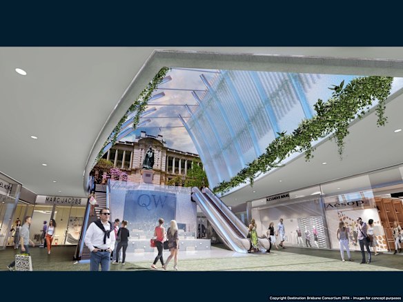 Artist impressions of the proposed Destination Brisbane Consortium.