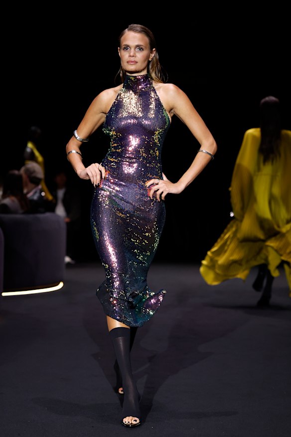 Billie Jean in the L’Idee Woman show at Australian Fashion Week.