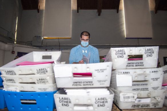 The counting of ballots is a slow process.