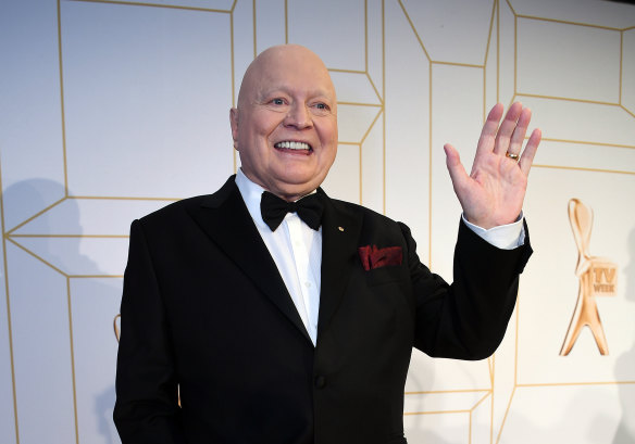 Bert Newton at the 2018 Logie Awards.