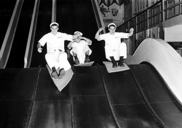 US sailors at Sydney’s Luna Park in 1968.