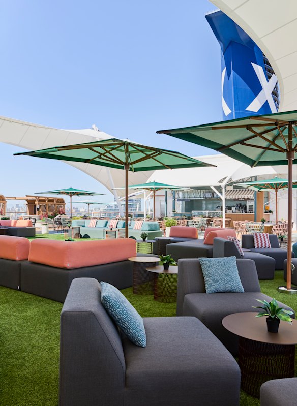 Sunset Park has more lounge areas for the outdoor movies since a refurbishment earlier this year.