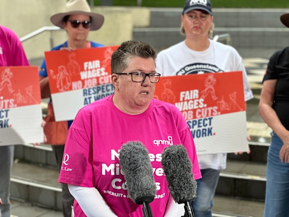 Queensland Nurses and Midwives’ Union secretary Sarah Beaman.