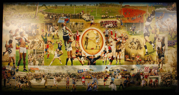 Time capsule: The mural at AFL House.