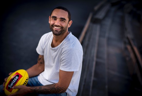 2018 Hawthorn footballer Shaun Burgoyne at Waverley Park. 