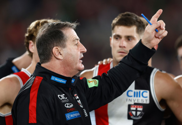 That’s where we are heading: St Kilda coach Ross Lyonhas been awarded a one-year contract extension.