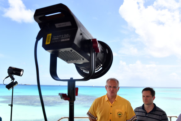 Prime Minister Scott Morrison and Minister for International Development and the Pacific Alex Hawke.