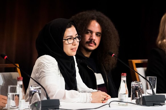 Shaima Hussain, a speaker on the "Changing community attitudes and tackling discrimination" panel.