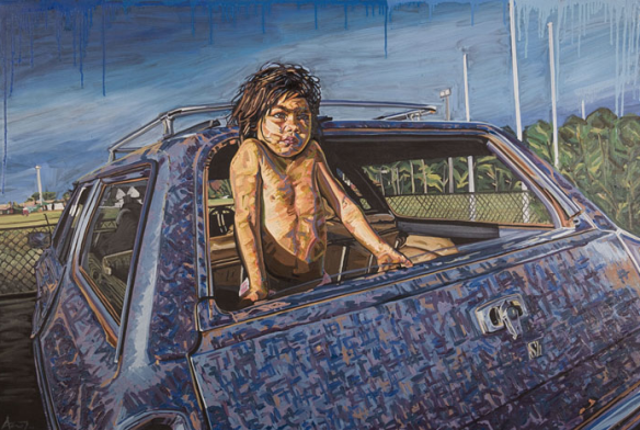 Antonia Tatchell's artwork Boy in Holden won the Clayton Utz Art Award in 2011.