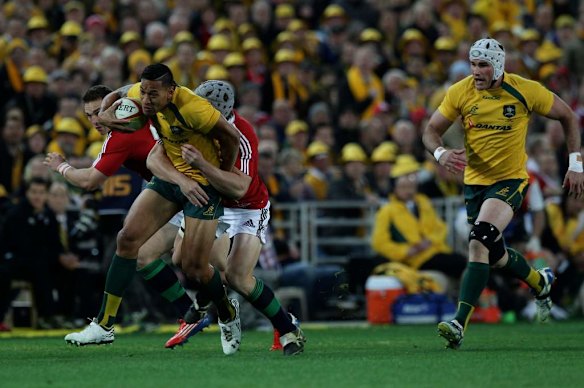 Israel Folau in action.