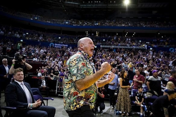 Chairman and Owner of the Sydney Kings Basketball Team Paul Smith during a game between Sydney Kings and Melbourne United NBL at Qudos Bank Arena in Sydney.