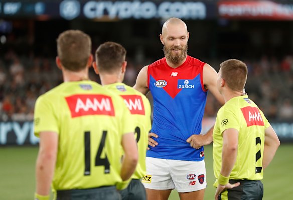 No contact: The AFL continues to toughen its rules on careless contact with umpires.