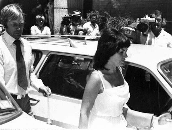 Michael, left, and Lindy Chamberlain leave a courthouse in Alice Springs, Australia.In this Feb. 2, 1982 file photo.