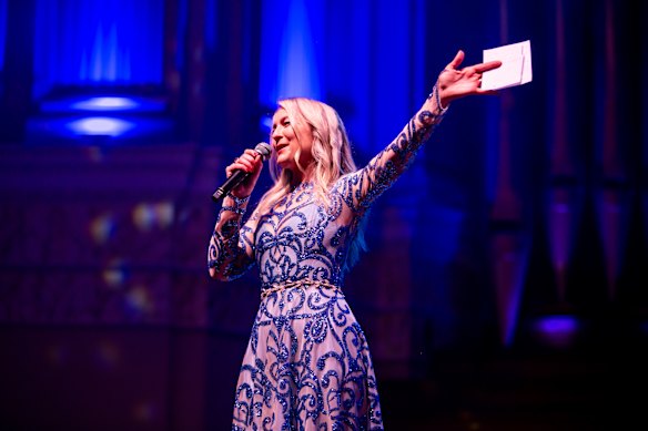 Celestial Events founder Carly Vidall-Wallace, at this year’s ball at City Hall.