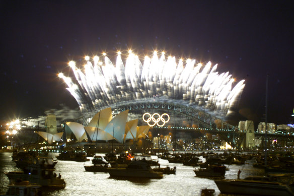 The Sydney Olympics closing ceremony fireworks.