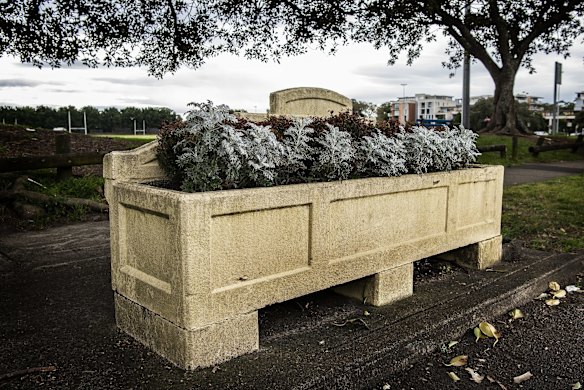 A horse water trough in Botany.